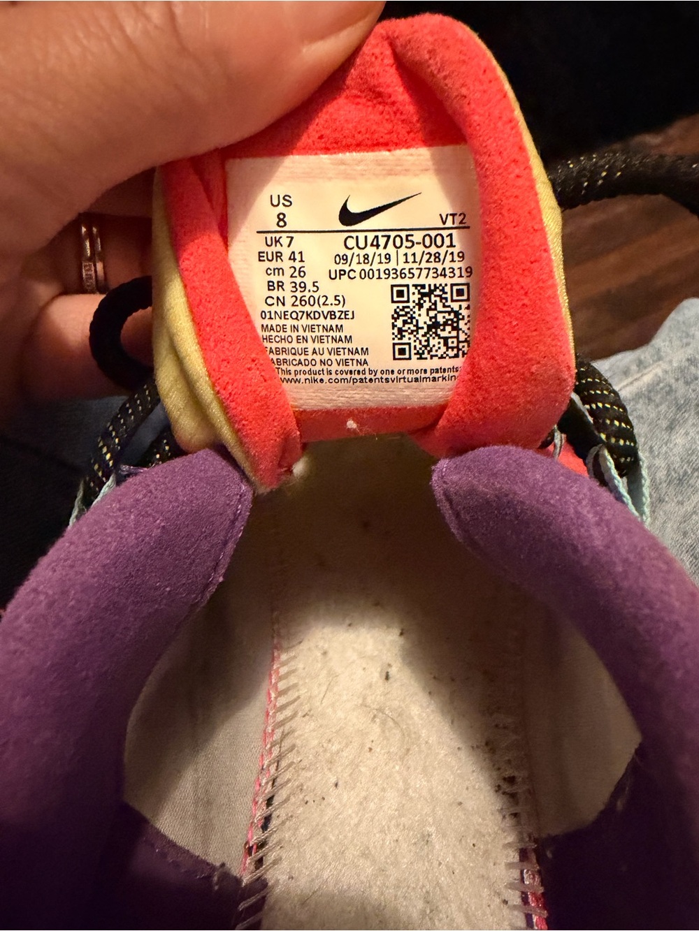 Nike Air Max 270 React Multicolor Sneakers - Picture 4 of 5